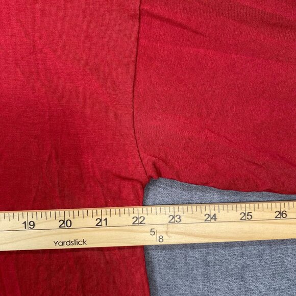 J.Jill Luxe Supima High-Low Turtleneck Tunic Maroon Long Sleeve Womens Size L - Picture 11 of 11